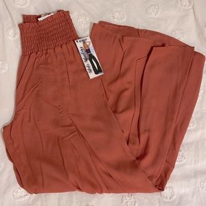 Rewash Brand Smock Wrap Wide Leg Pants. NWT